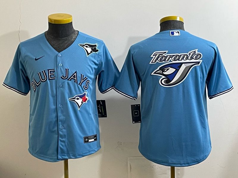 Youth 2025 Nike Toronto Blue Jays Blank Light Blue Game MLB Jersey 02->youth mlb jersey->Youth Jersey